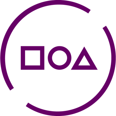 Purple icon square circle triangle